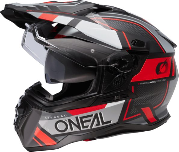 2023_D-SRS Helmet SQUARE V.23_black_red_open